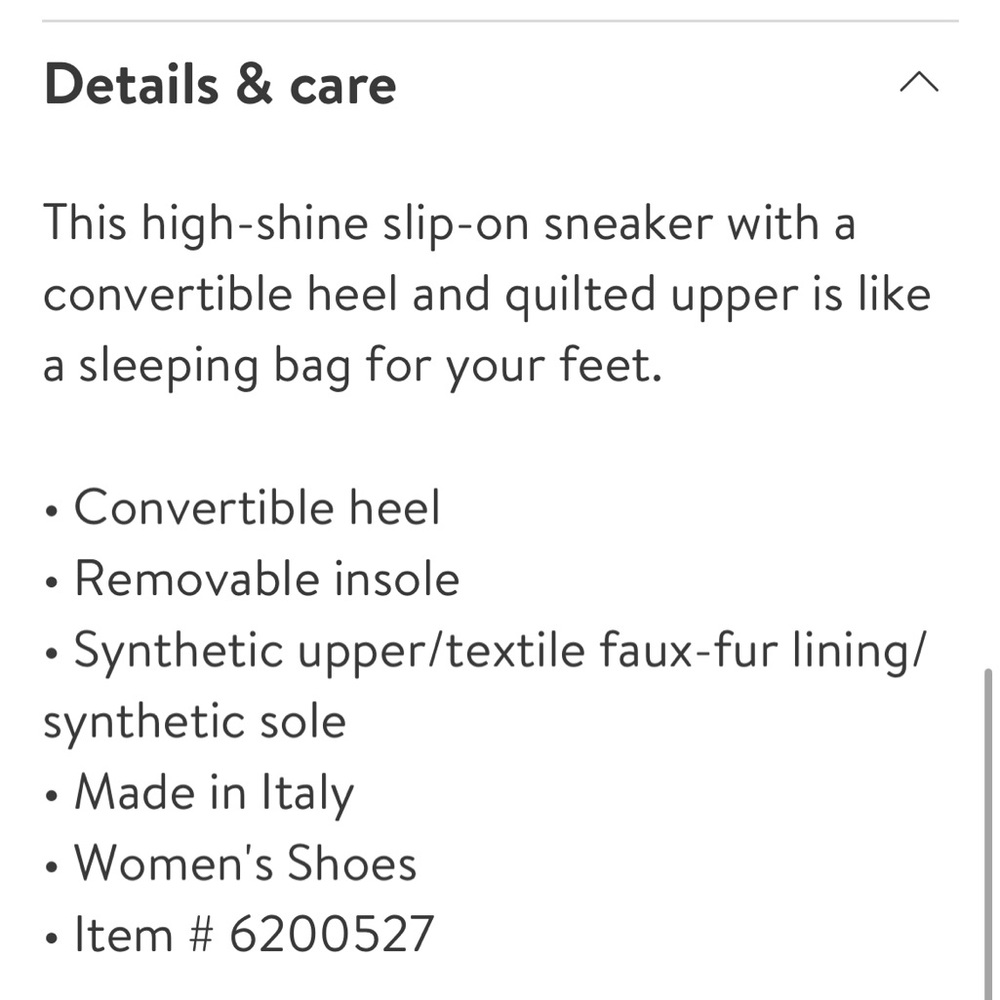 P448 Slip On Sneaker Silver Faux Fur Lining Silver Black 38 - Picture 10 of 13